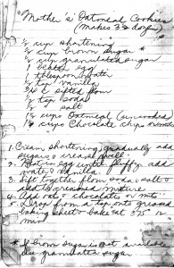 Mothers Oatmeal Cookie Recipe